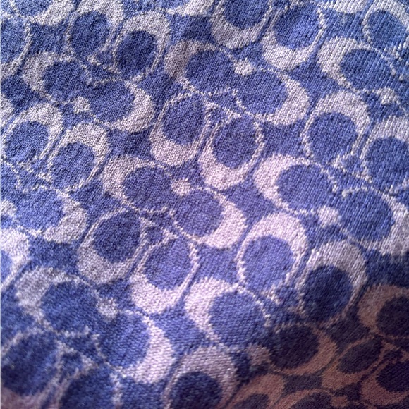 Coach Women's Signature C Logo Wool Scarf - Picture 5 of 7